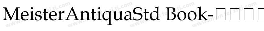MeisterAntiquaStd Book字体转换
